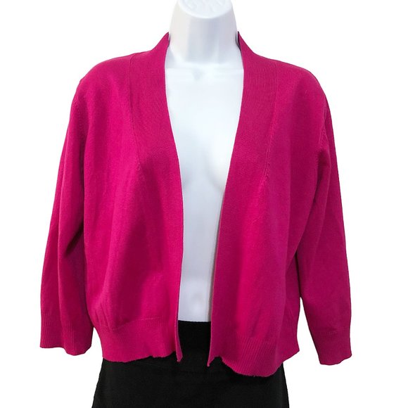 Cielo Fuchsia Open-Front Cardigan - Picture 1 of 5